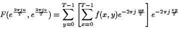 Formule de la transformée de Fourier