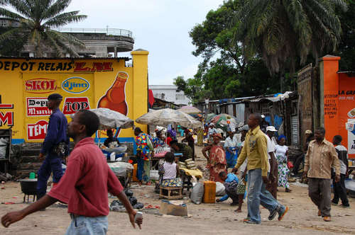 Images typique du centre-ville de Kinsasha