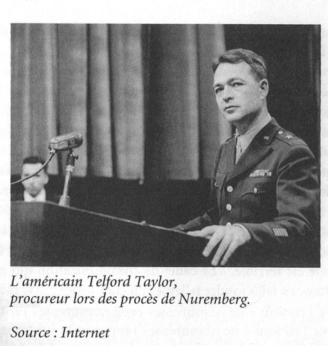 L’américain Telford Taylor, procureur lors des procès de Nuremberg.  Source: Internet