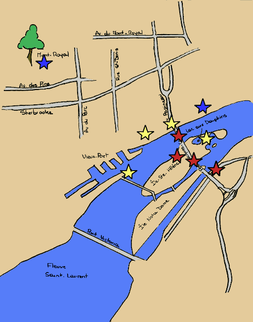 Carte de Montréal
